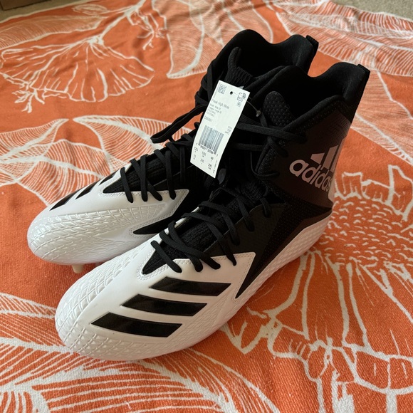 Adidas Freak High Wide Black and White Cleats main image 11